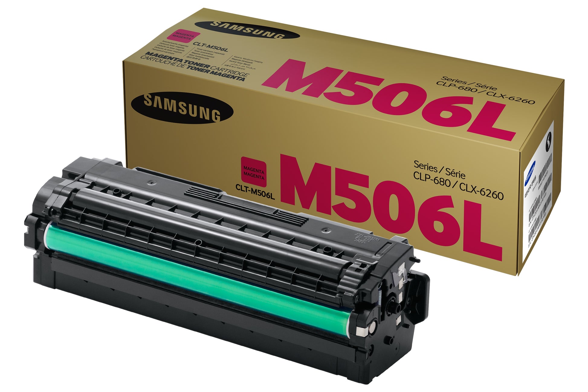 Samsung Toner CLT-M506L – magenta, 3500 Seiten – für Samsung CLP-680/680ND/CLX-6260 u. a.