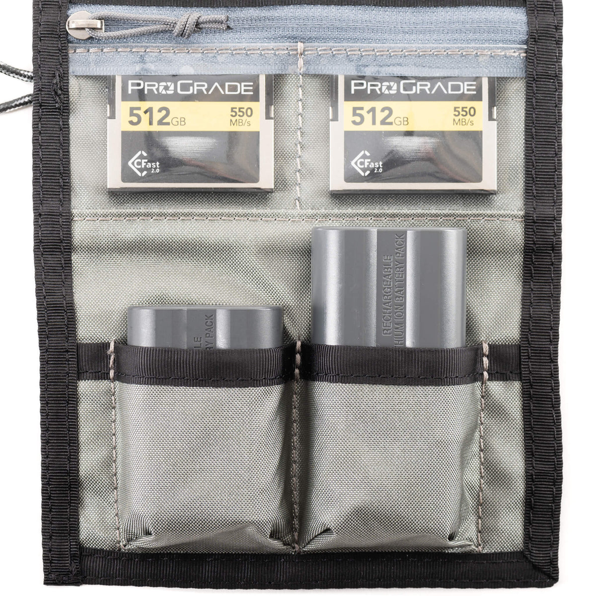 Think Tank Cards & Power V2.0 Speicherkartenetui – für SD, microSD, CFexpress Typ B und andere – Schwarz