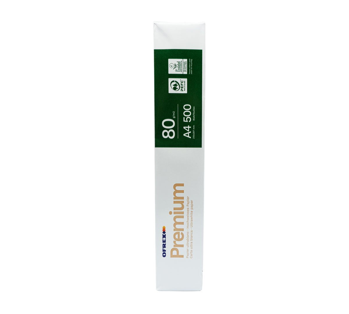 Ofrex Premium Kopierpapier – A4, weiss, 80g/m², 2'500 Blatt, PEFC