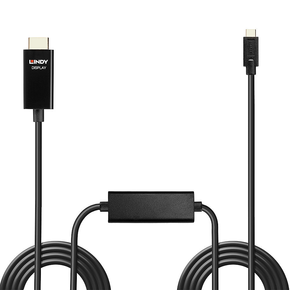 Lindy USB-C auf HDMI Adapter, 4K@60 Hz, 10 m, HDR