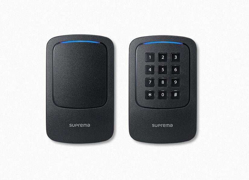 Suprema XPass D2 Zugangskontrollleser – 125 kHz/13,56 MHz, NFC, BT, RS-485, Netz 12 V DC, IP65/IP67