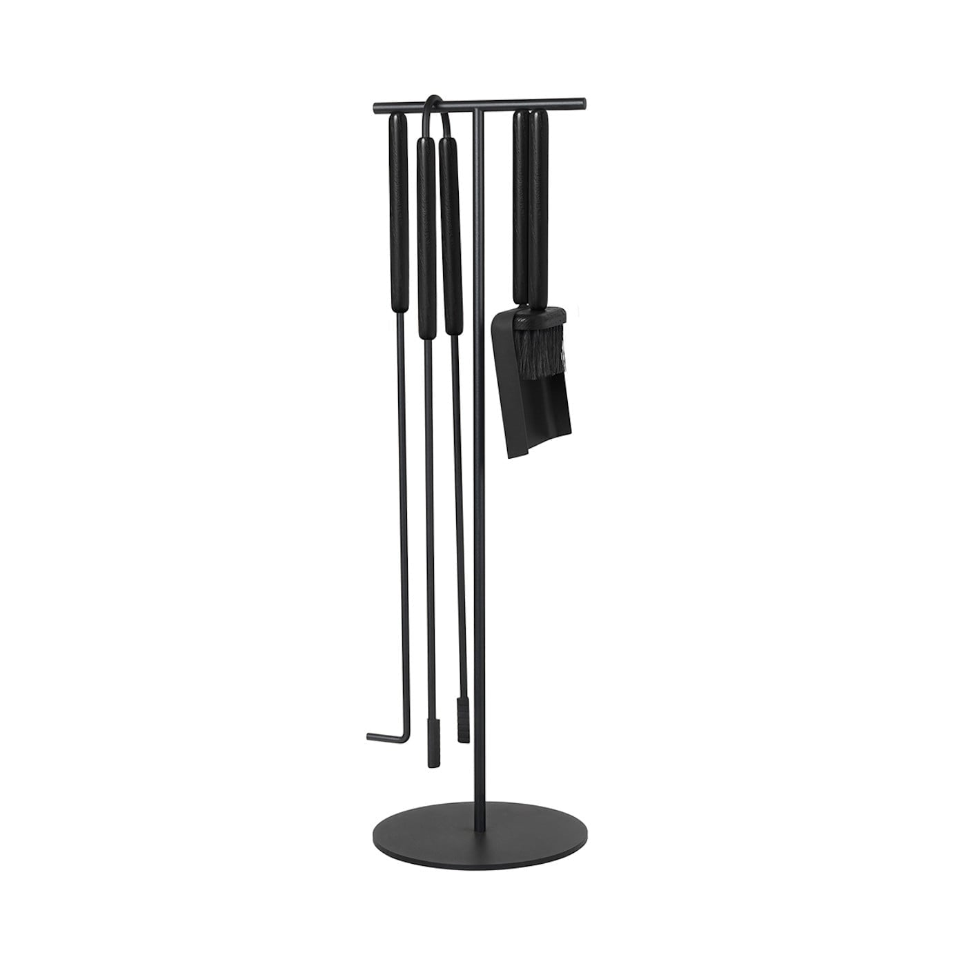 Blomus Kaminbesteck Ashi – Ø 22 cm × 75,5 cm, schwarz, Stahl, 5 Stk.