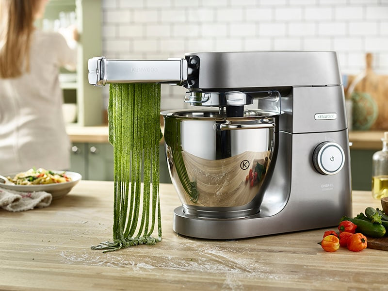 Kenwood Nudelpresse KAX982ME – 13 × 11 × 5 cm, für Chef Sense, Chef Sense XL, kMix, Edelstahl