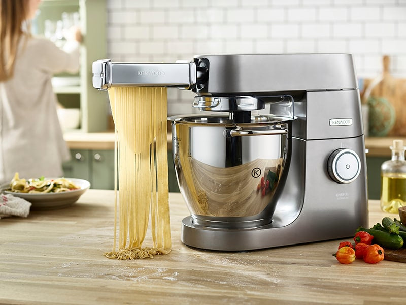 Kenwood Nudelpresse KAX984ME Spaghetti – 13 × 11 × 5 cm, für Chef Sense, Chef Sense XL, kMix, Edelstahl