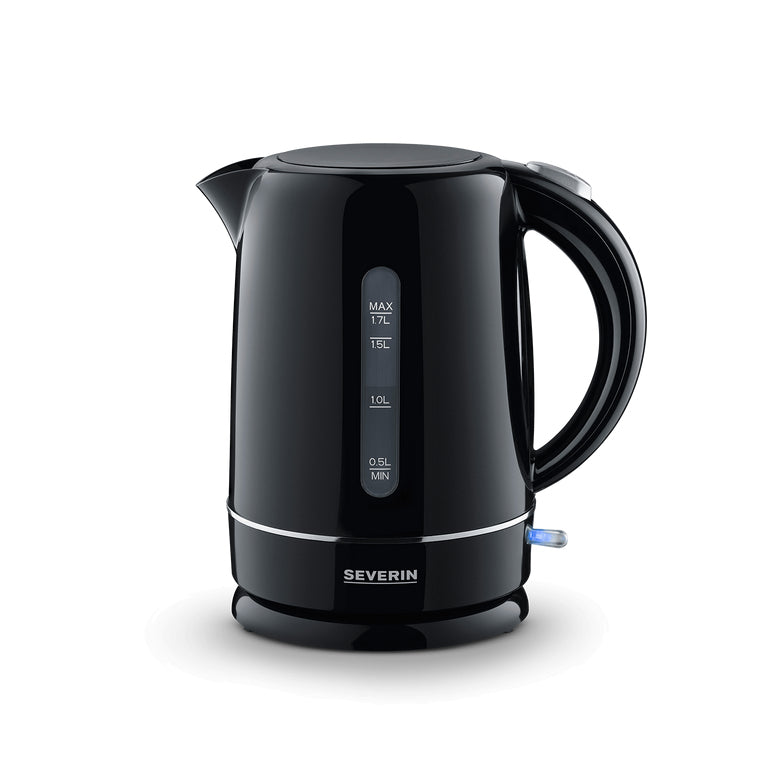 Severin Wasserkocher WK 4322 – 1,7 l, Kunststoff, 2200 W, Schwarz