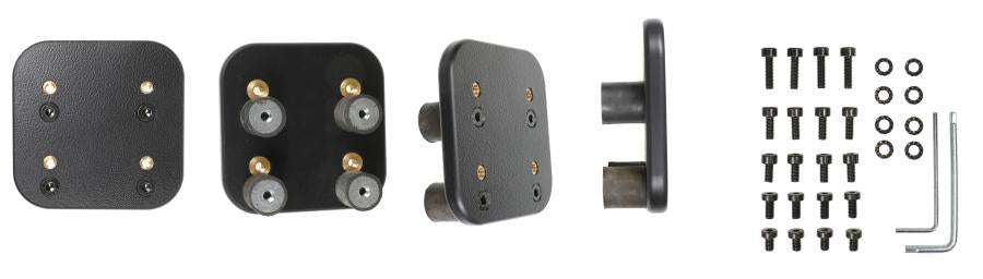 Brodit Vibrationsdämpfer, Schraubbefestigung – für den Innenbereich – Schwarz, Metall
