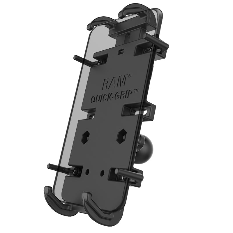 RAM Mounts Auto-Halterung Quick-Grip XL, Kugel, drehbar, verstellbar – für Smartphones 5,75–7,25" – Schwarz