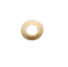 GLOREX Holzperlen, rund – natur – Ø 20 mm, Loch 8 mm, Grossloch – 12 Stk.