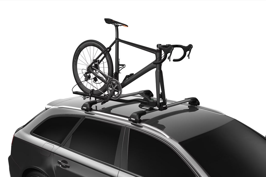 Thule TopRide Dach-Fahrradträger – abschliessbar, 140 cm, bis 18 kg – für WingBar/ProBar Evo/SlideBar und andere