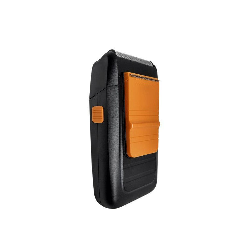 GA.MA Folienrasierer – Akku/Netzbetrieb, 60 min Laufzeit – Schwarz/Orange, Edelstahl/Kunststoff