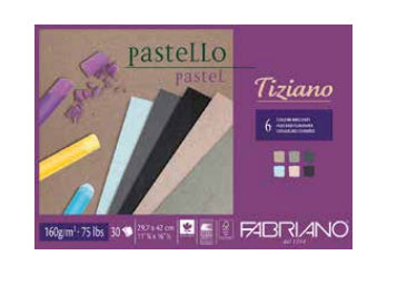 Fabriano Skizzenblock – A4 – 160 g/m² – 30 Blatt, säurefrei, FSC