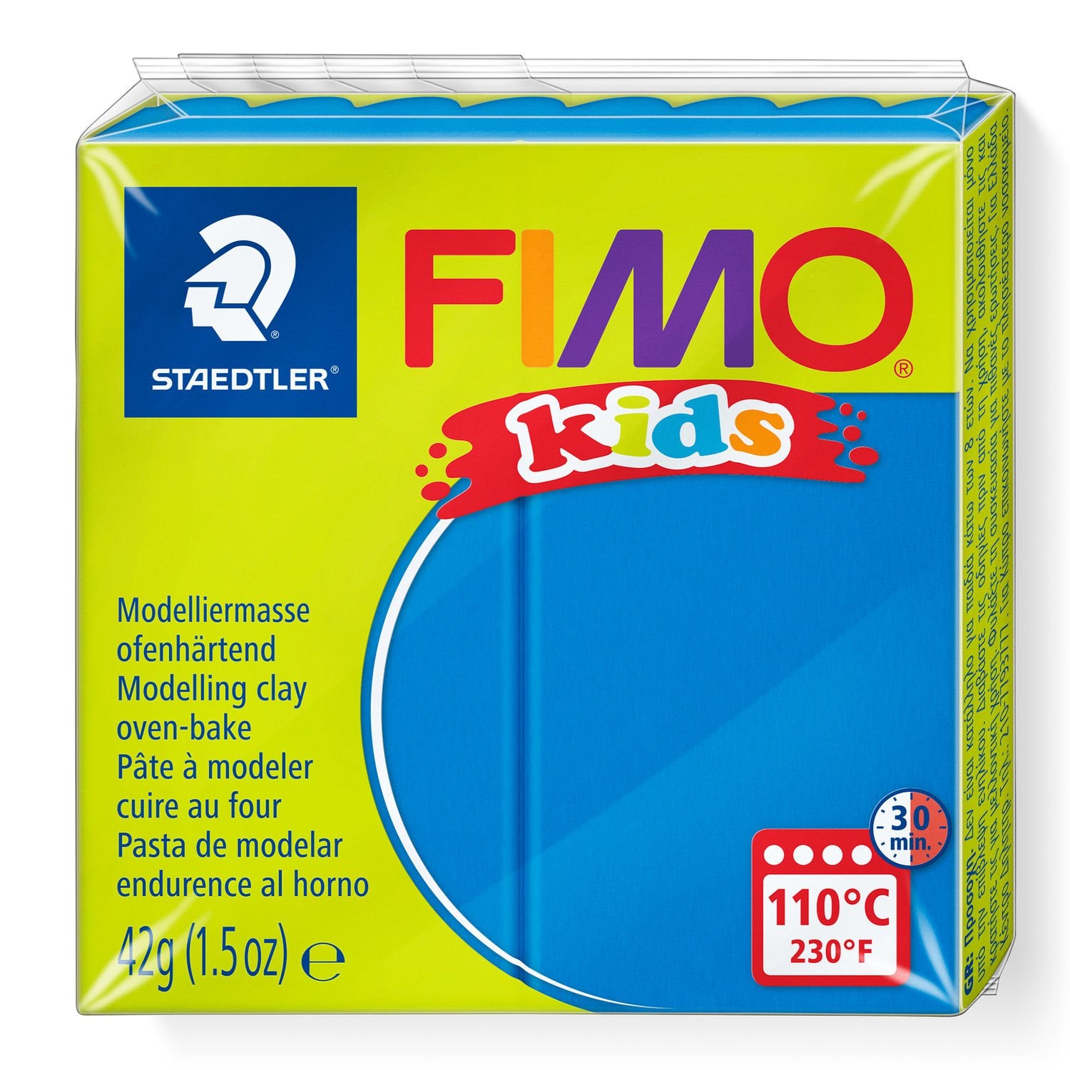 Staedtler Modelliermasse (ofenhärtend), Blau, 110 °C, 30 min, 42 g, 1 Stk.