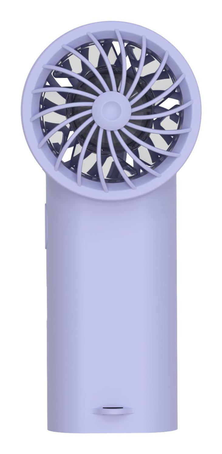 Muitomas Handventilator – 3 Stufen, 500 mAh, USB-C, Lila