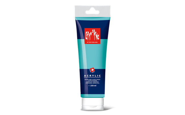 Caran d-Ache Caran d'Ache – Acrylfarbe – Türkisblau, 250 ml