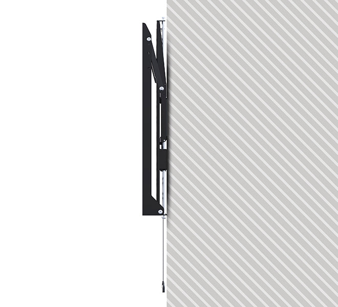 B-Tech Wandhalterung – Neigbar – 65–100" – VESA 200×1000–1000×600 – bis 130 kg – BT9910/B, Schwarz