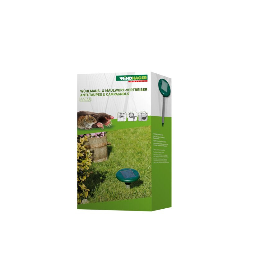 Windhager Tiervertreiber – 5,6 × 39,5 cm – grün – für Mäuse, Maulwurf