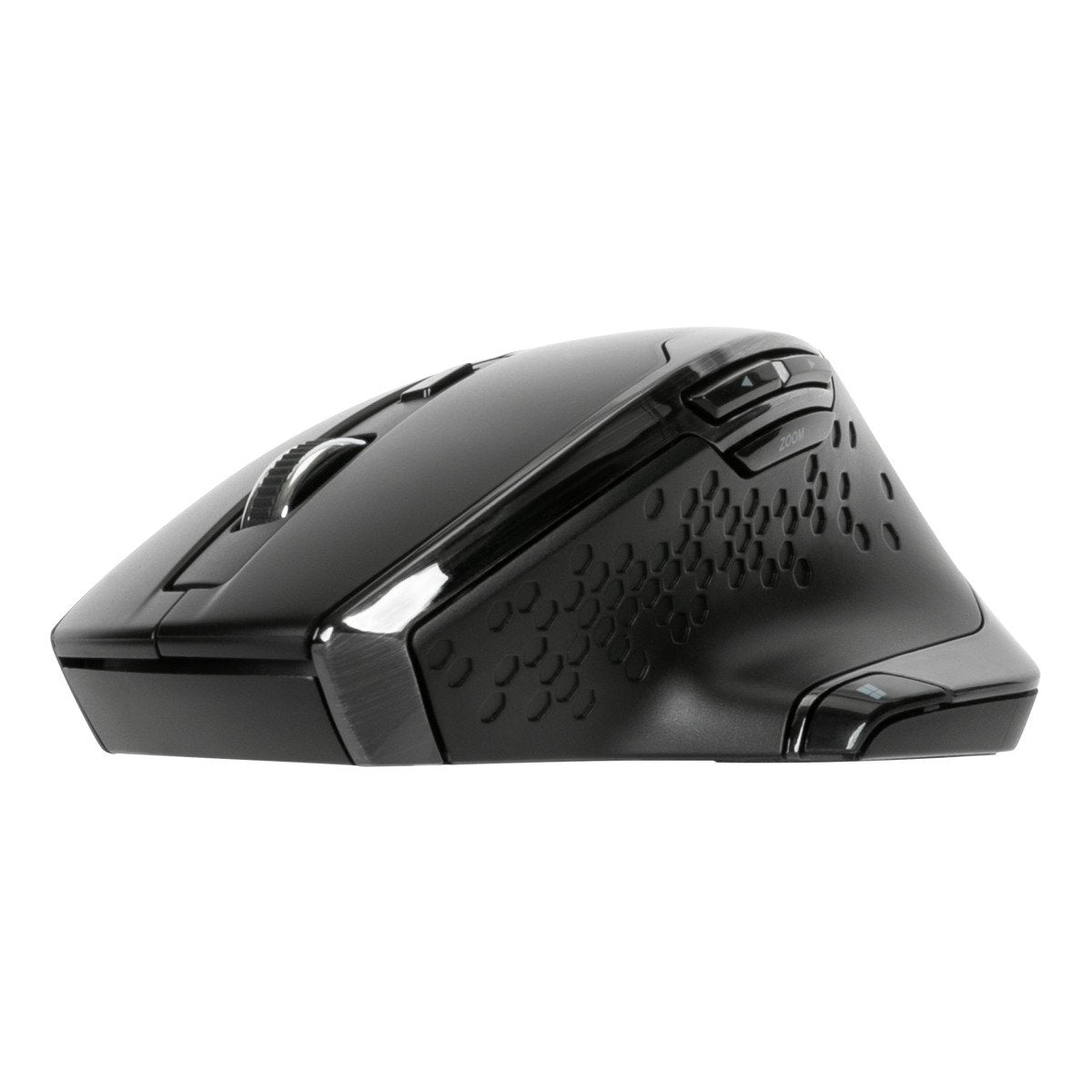 Targus Ergonomische BlueTrace Maus – Kabellos (2,4 GHz), 1600 DPI, Rechtshänder, Schwarz