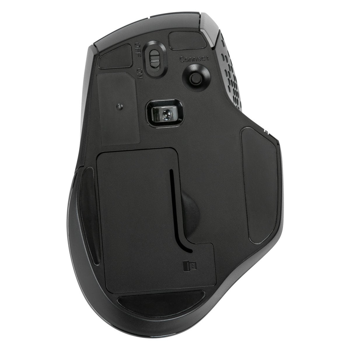 Targus Ergonomische BlueTrace Maus – Kabellos (2,4 GHz), 1600 DPI, Rechtshänder, Schwarz