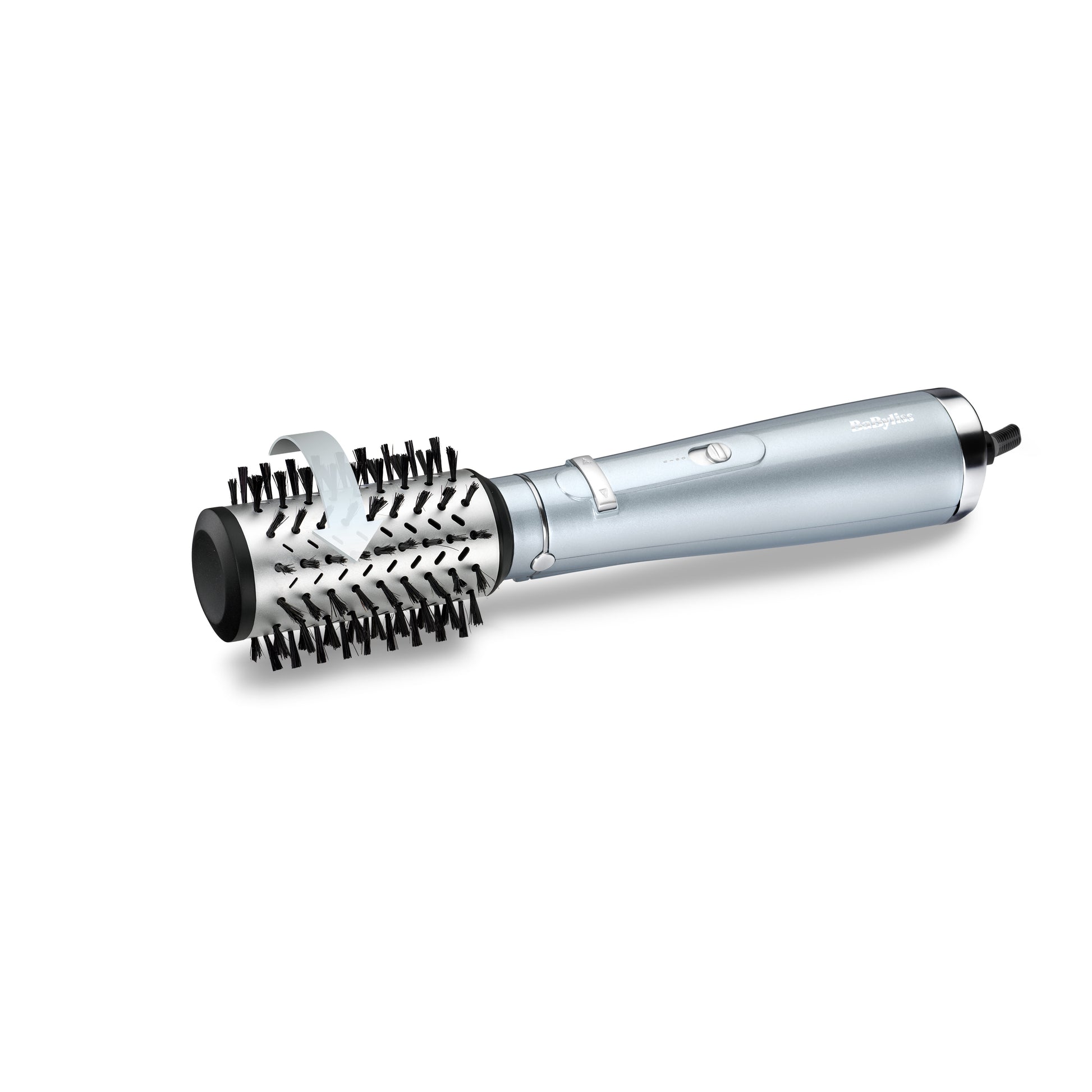BaByliss Heissluftbürste Hydro Fusion AS773E – Ionenfunktion – 700 W – Aqua/Schwarz