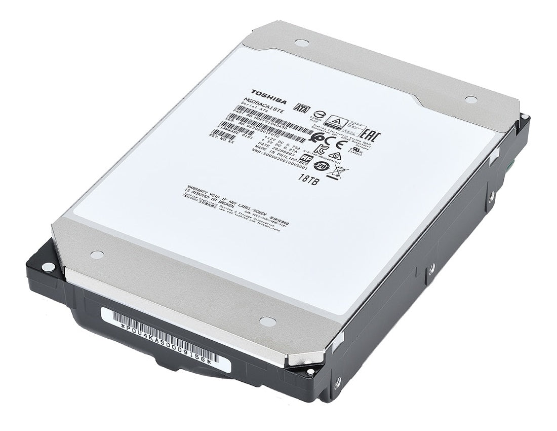 Toshiba Enterprise Capacity MG09ACA 18 TB – 3,5" HDD, SATA III, 7200 U/min, 512 MB Cache, für NAS