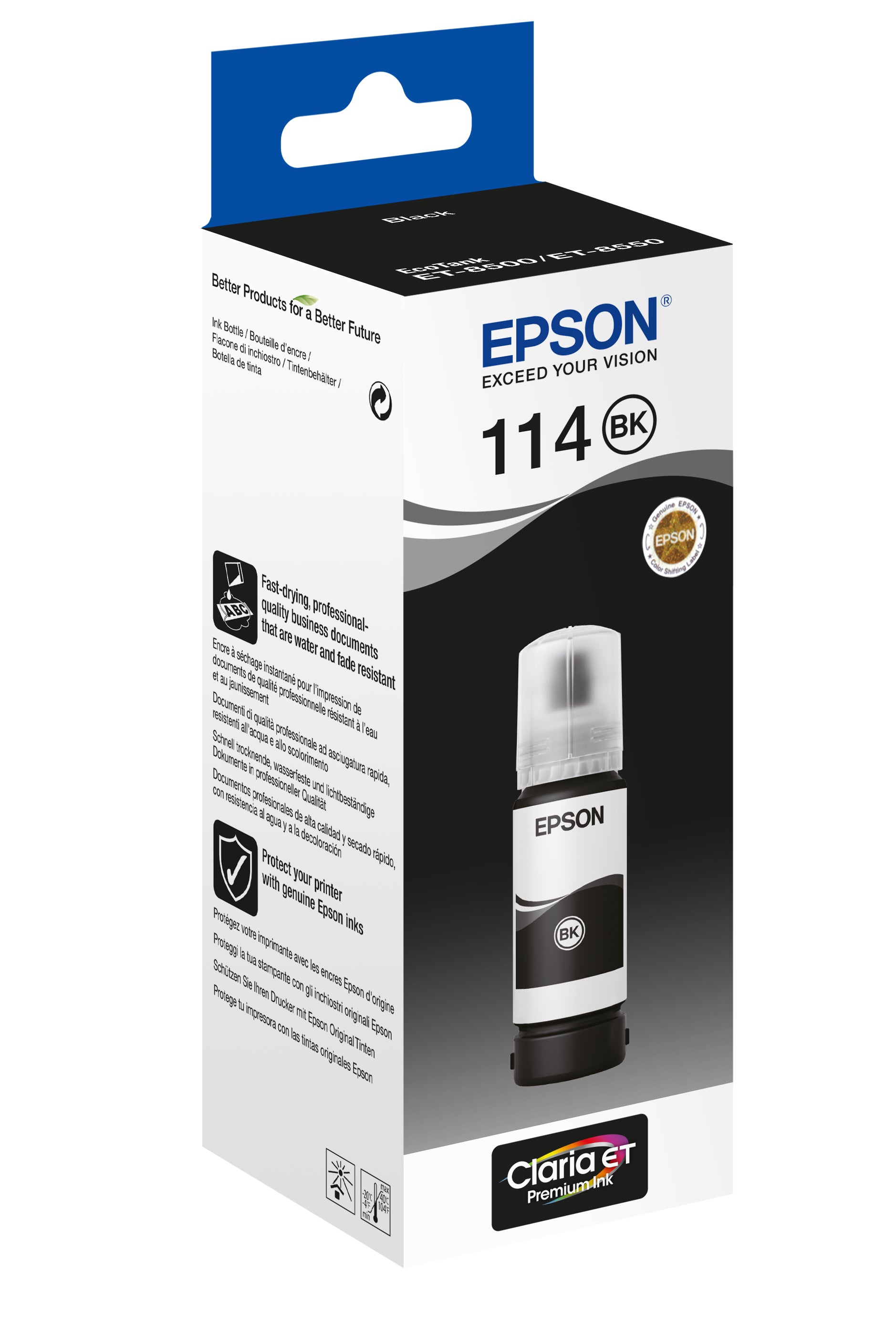 Epson Tintenpatrone, Schwarz, 2'300 Seiten – für Tintenstrahldrucker/Multifunktionsgeräte