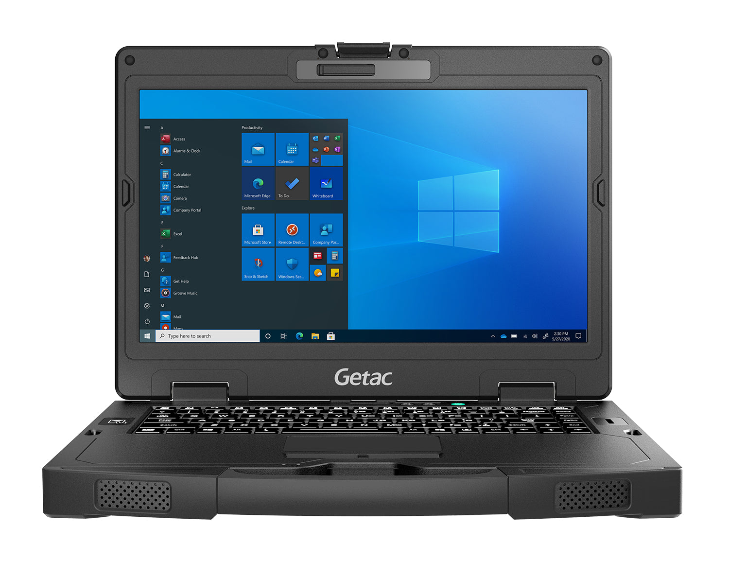 Getac S410 G4 – 14" FHD Touch, i5-1135G7, 8 GB, 256 GB SSD, Win 10 Pro
