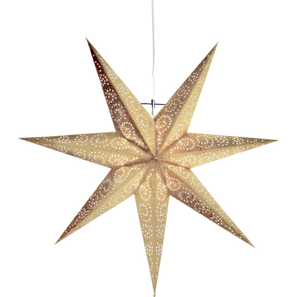 Star Trading Deckenleuchte – 60 × 16 cm, Gold, E14-Fassung, exkl. Leuchtmittel, Papier