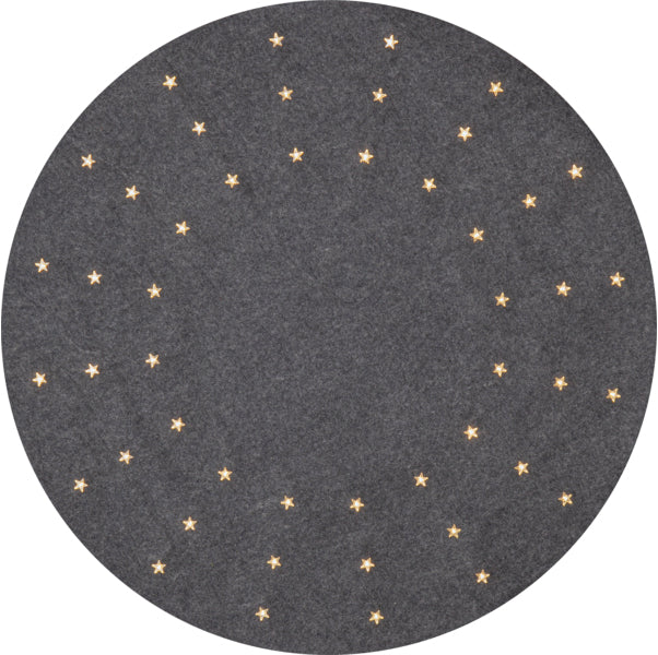Star Trading Lichterkette/Dekolicht Granne – Ø 80 × 1 cm, 1,35 W, warmweiss, grau