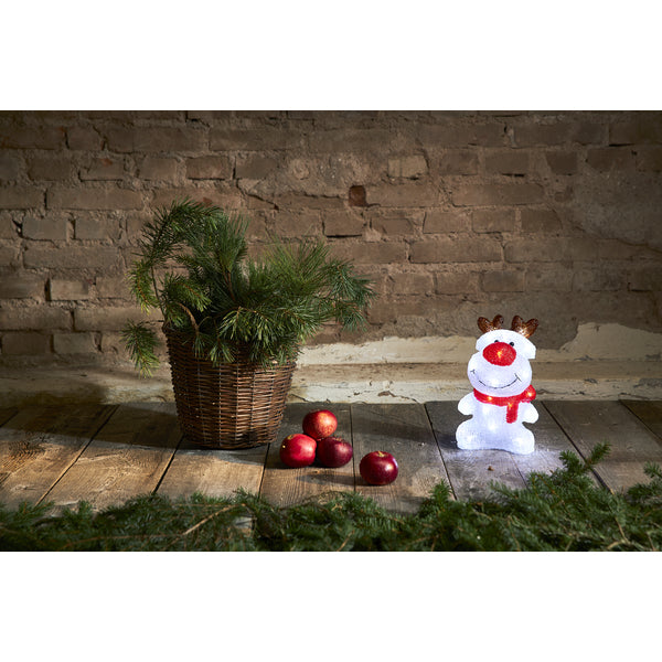 Star Trading Dekorative Aussenleuchte – 28 cm – 1,5 W – Neutralweiss – IP44 – Netzbetrieb – Weiss