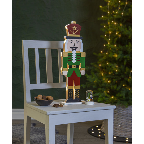 Star Trading Nussknacker Dekorationsfigur – 52 × 16 × 8 cm – Holz, mehrfarbig