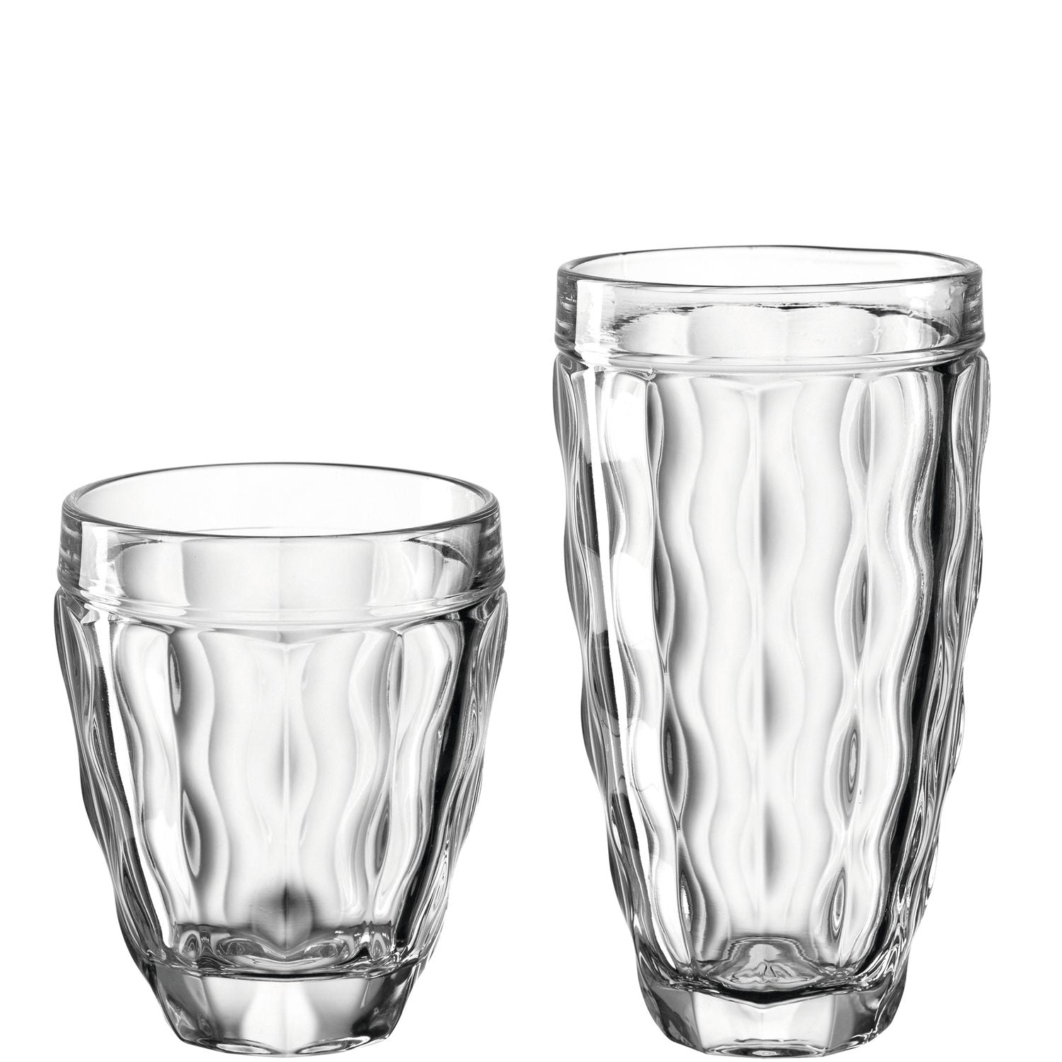 LEONARDO Brindisi Trinkglas – 0,37 l, Kalk-Natron-Glas, Transparent, 8 Stück