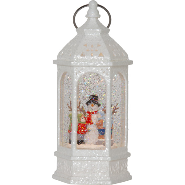Star Trading Dekorationsfigur Vinter – 23 × 10,5 × 9 cm, 0,064 W, Warmweiss, Timer, Batteriebetrieb, Weiss