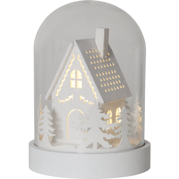 Star Trading Dekolicht – Ø 12,5 × 17,5 cm, 0,18 W, Warmweiss, Weiss, batteriebetrieben, Timer