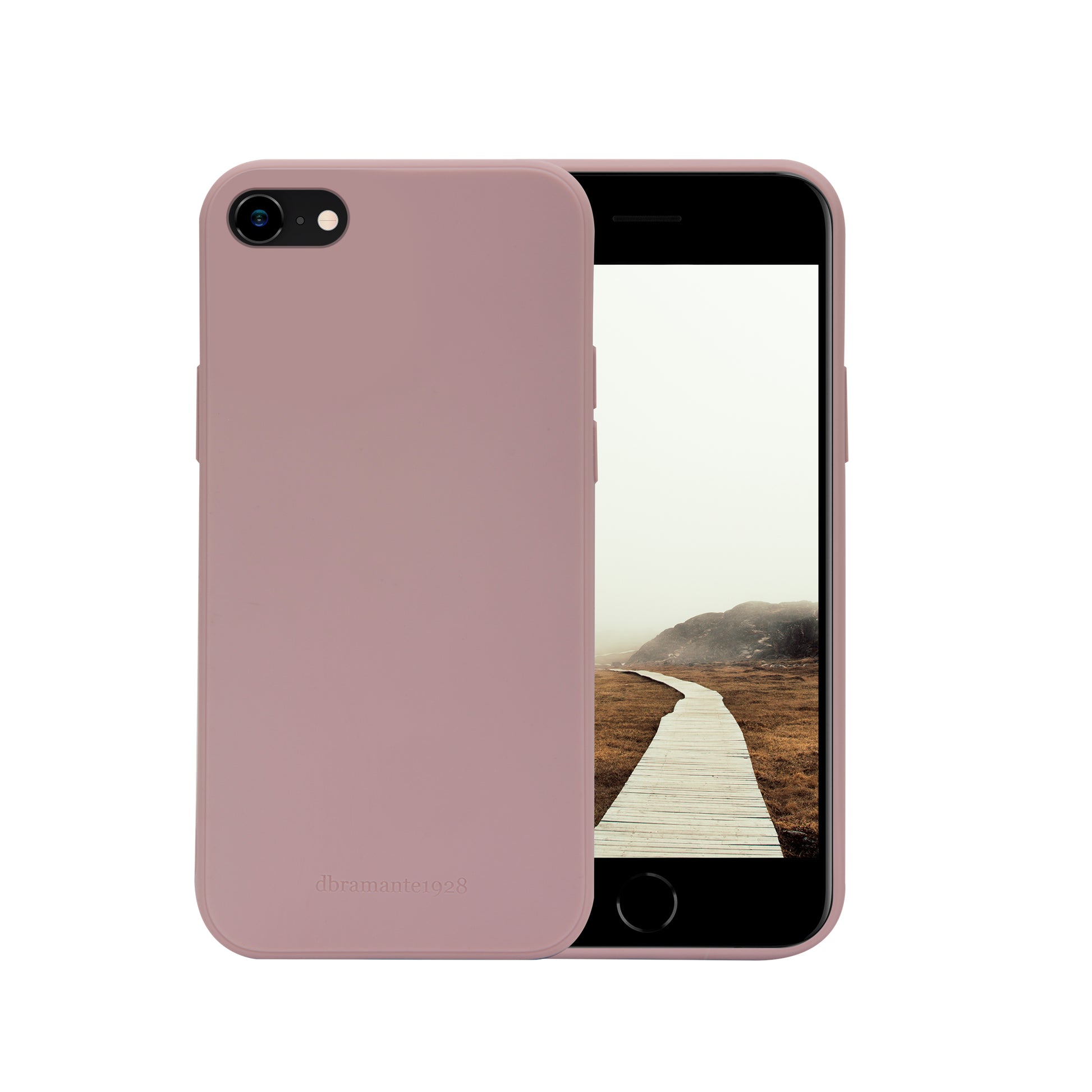 dbramante1928 Greenland Backcover – für Apple iPhone SE/8/7, Recycling-Kunststoff, Pink