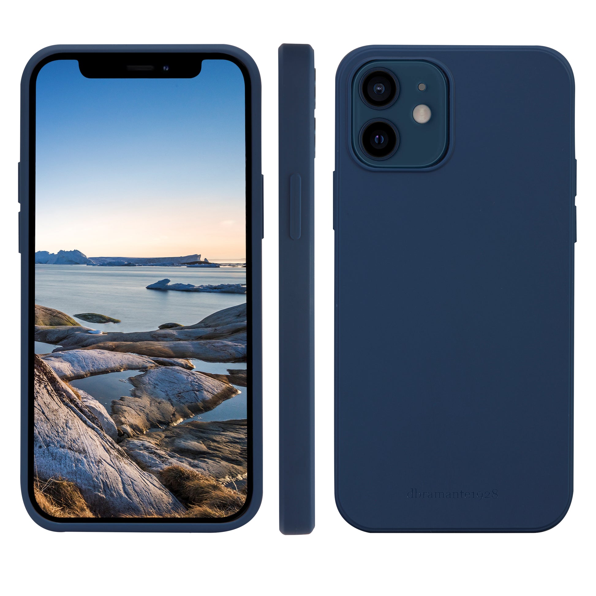 dbramante1928 Greenland Backcover – für Apple iPhone 12/12 Pro, Recycling-Kunststoff, blau