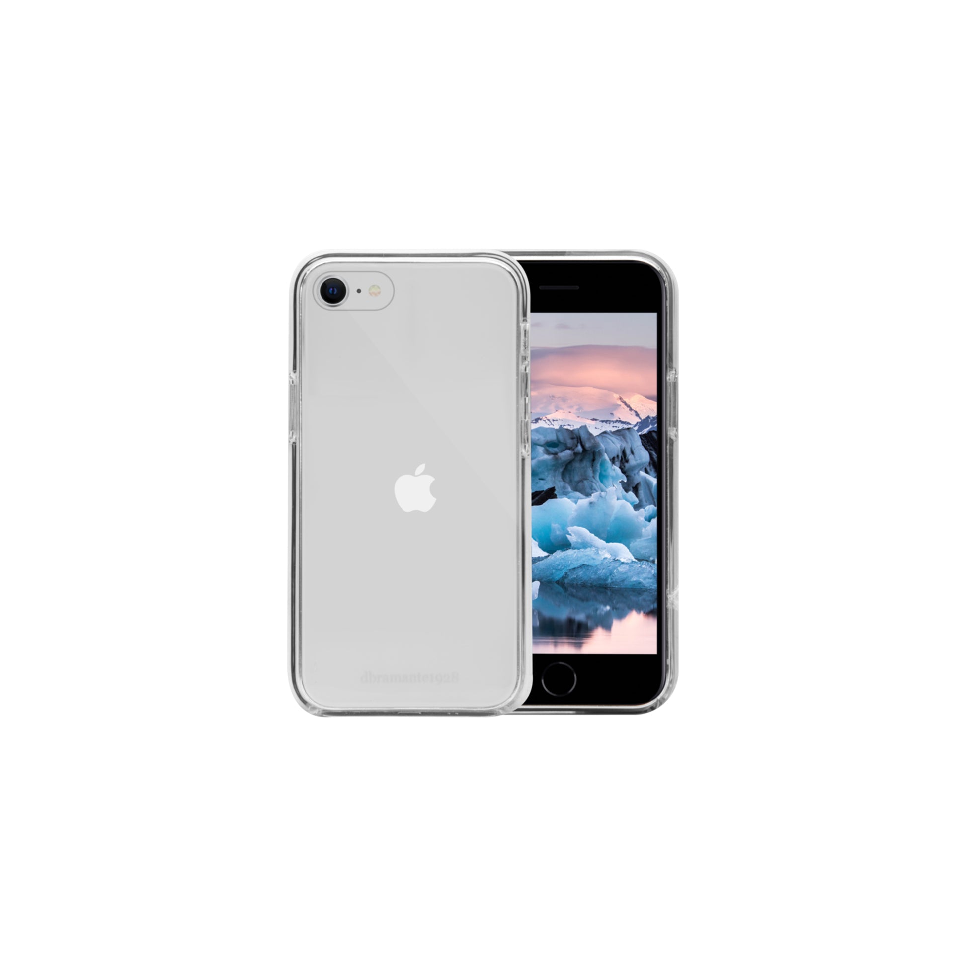 dbramante1928 Iceland Backcover – für Apple iPhone SE/8/7, Recycling-Kunststoff, transparent