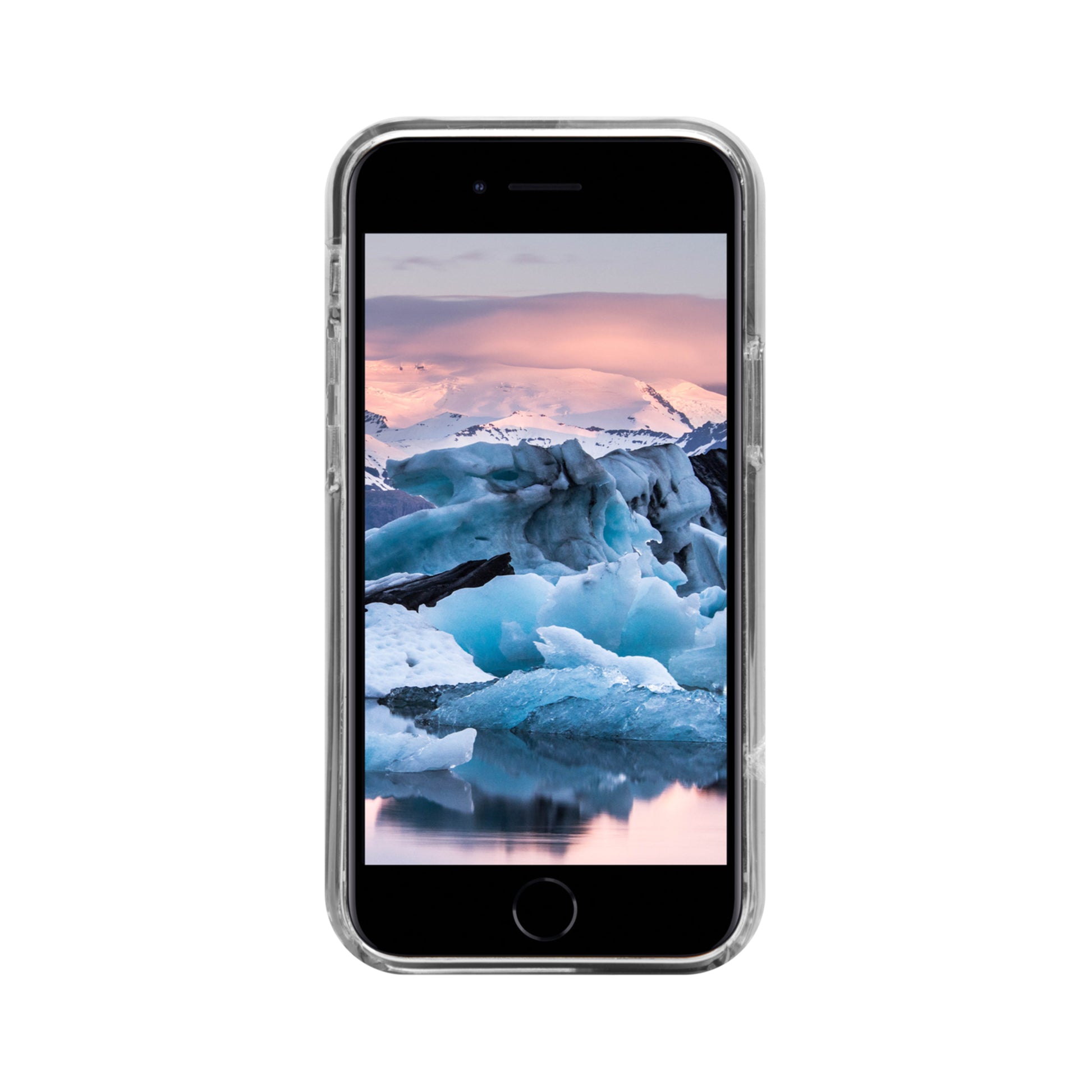 dbramante1928 Iceland Backcover – für Apple iPhone SE/8/7, Recycling-Kunststoff, transparent
