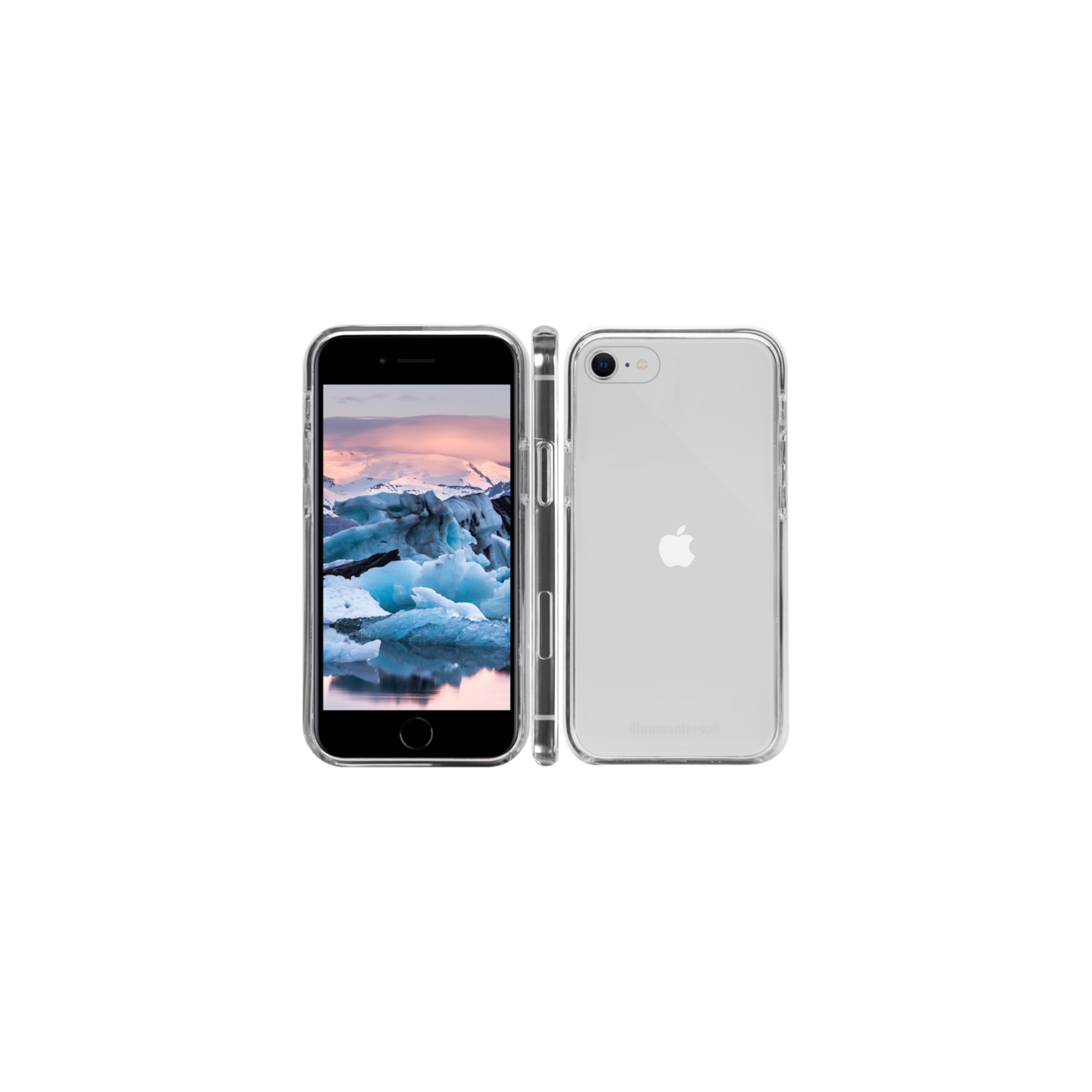 dbramante1928 Iceland Backcover – für Apple iPhone SE/8/7, Recycling-Kunststoff, transparent