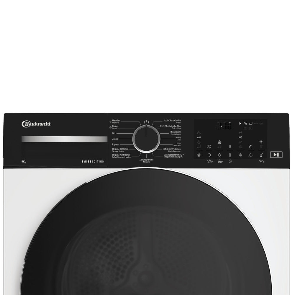 Bauknecht Trockner BKTR8109 – 9 kg, 64 dB, Energieeffizienzklasse B – weiss
