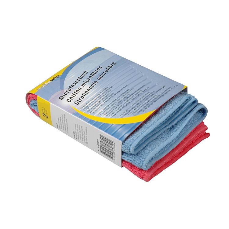 Weitaclean Mikrofasertuch – assortiert – 32 × 32 cm – 2er-Set
