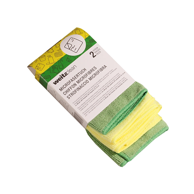 Weitaclean Mikrofasertuch – assortiert – 32 × 32 cm