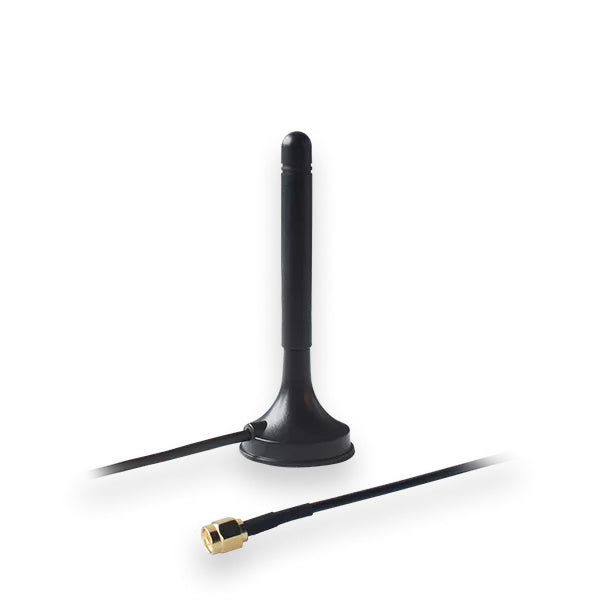 Teltonika Networks PR1KRT25 – Bluetooth-Antenne, 2,4–2,5 GHz, 2,5 dBi, RP-SMA (männlich), 1,5 m, Schwarz