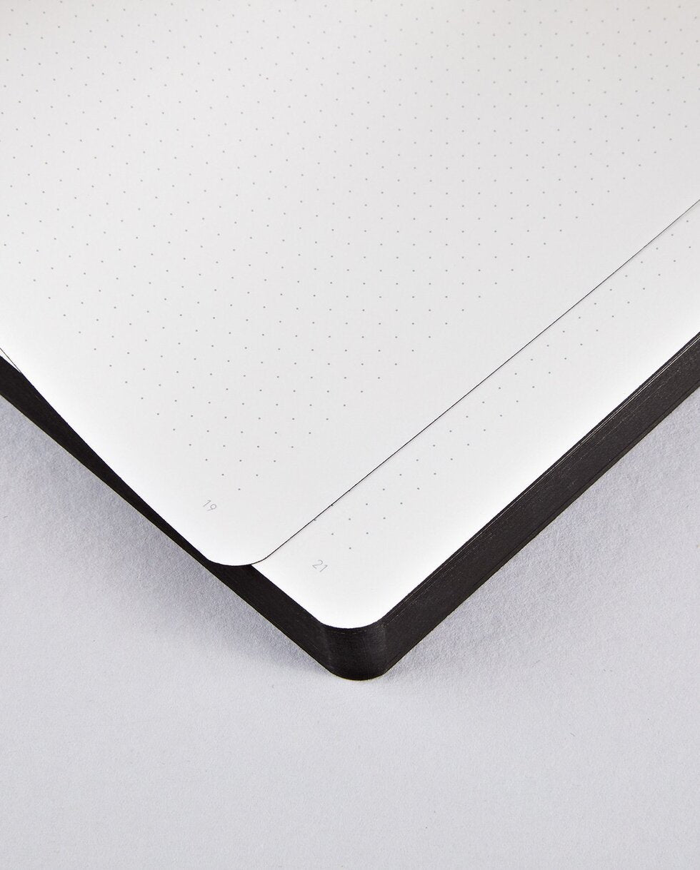 nuuna Notizbuch Graphic L Light – Softcover A5, Punktgitter-Papier