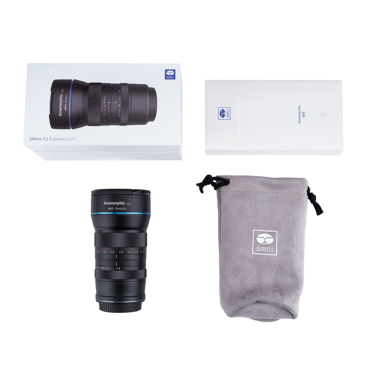 Sirui 780290 Anamorphes Objektiv 24 mm – für Canon EF-M – f/2.8 – 1,33× – Manuell