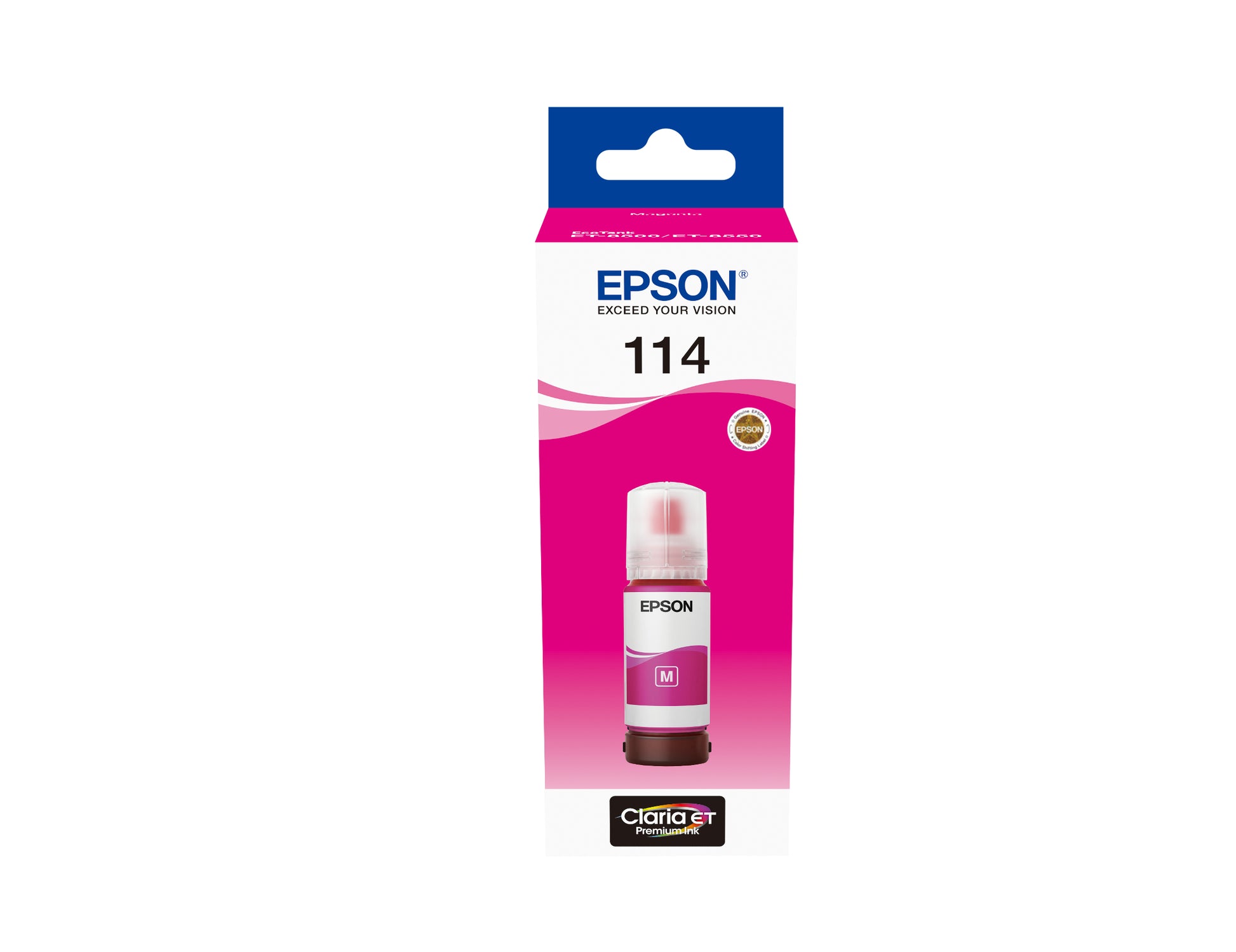 Epson Tintenpatrone 114, Magenta – für Tintenstrahldrucker und Multifunktionsgeräte