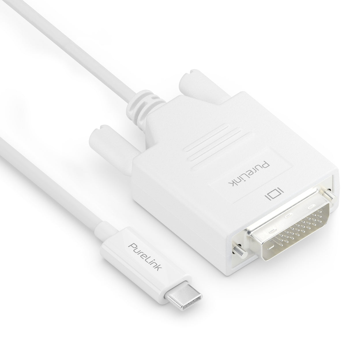 PureLink USB-C auf DVI Kabel 1920×1200 60 Hz – 1 m – Weiss