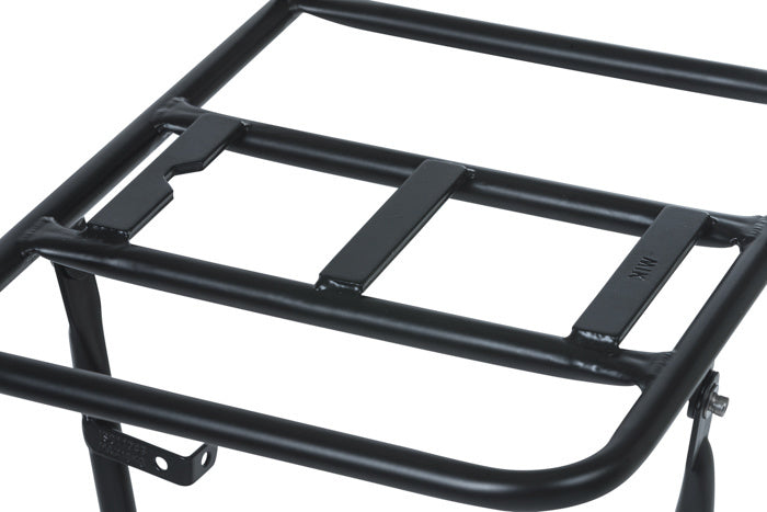 Basil Frontträger L – belastbar bis 10 kg, einfache Montage – 400 × 960 × 280 mm – schwarz, Stahl – 1 Stk.