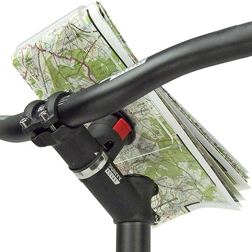KLICKfix Korbhalteplatte (Lenkerhalterung) – 143 × 20 mm – Schwarz – Stahl