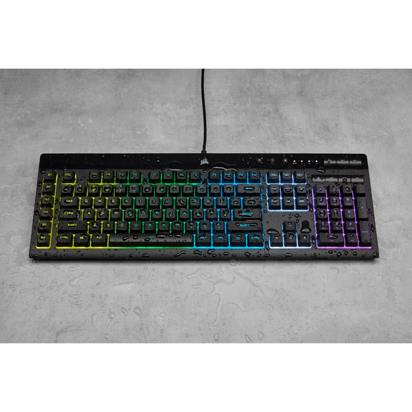 Corsair K55 RGB PRO – Tastatur, kabelgebunden (USB-A), CH-Layout (DE-CH), Fullsize (mit Ziffernblock)