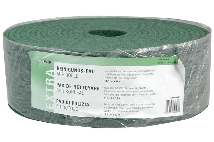 Weitaclean Spezialschwamm & Pads auf Rolle – für unempfindliche Oberflächen, 11,5 cm × 10 m, grün, 1 Stk.